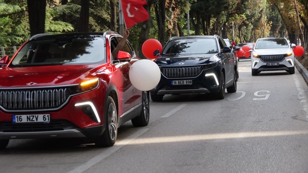 Togg ile Cumhuriyet turuna çıktılar! İşte o görüntüler