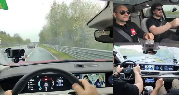 Foto - Togg, ünlü yarış pisti Nürburgring’de! Pilot Emir Aşarı Togg ile yağmurda iki tur attı, herkesi ipe dizdi! İşte olay görüntüler
