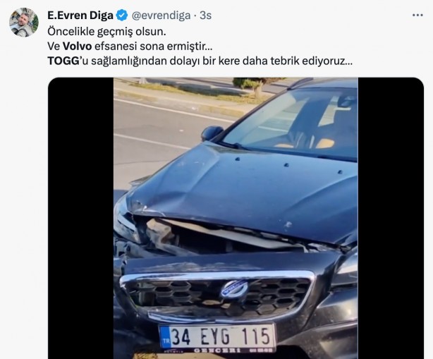 Foto - TOGG, Volvo’yu rezil rüsva etti! Dünyanın en sağlam aracı olarak anılıyordu