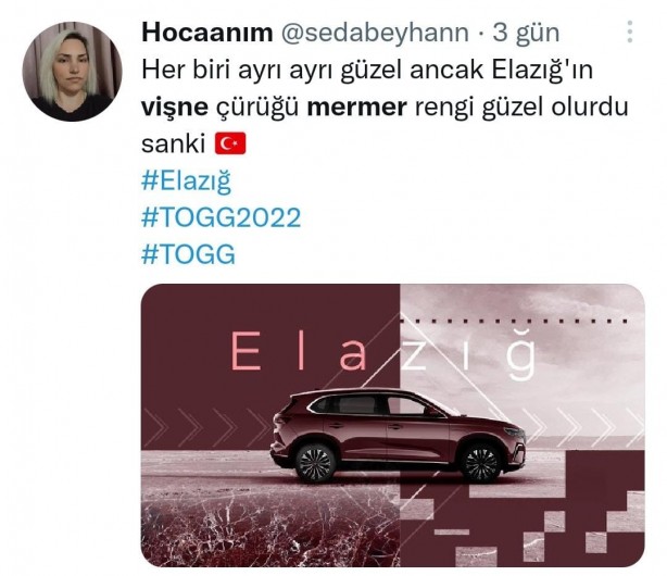 Foto - Togg’a yeni renk mi geliyor! Dünyada sadece Türkiye'ye özgü