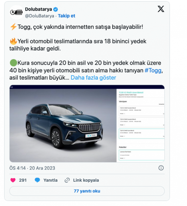 Foto - Togg’la ilgili flaş gelişme! Tüm Türkiye’ye böyle duyuruldu! Herkes şaşkın