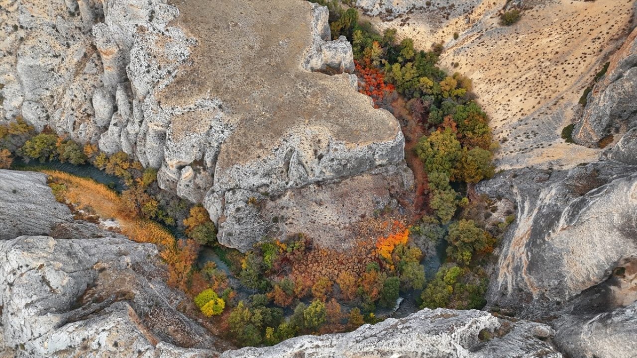Foto - Tohma Kanyonu'nda sonbahar renkleri hakim oldu