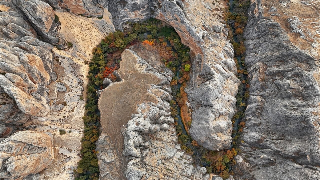 Foto - Tohma Kanyonu'nda sonbahar renkleri hakim oldu