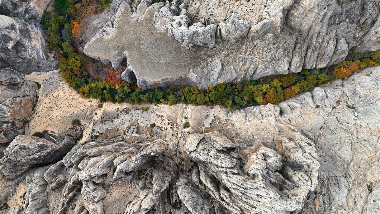 Foto - Tohma Kanyonu'nda sonbahar renkleri hakim oldu