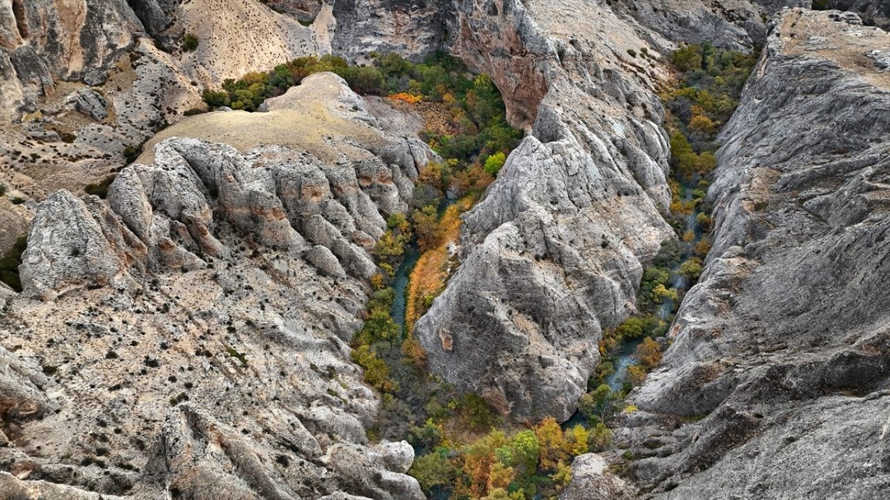 Foto - Tohma Kanyonu'nda sonbahar renkleri hakim oldu