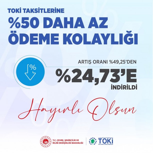 Foto - TOKİ taksitlerinde ödeme kolaylığı! Bakan Kurum detayları açıkladı...