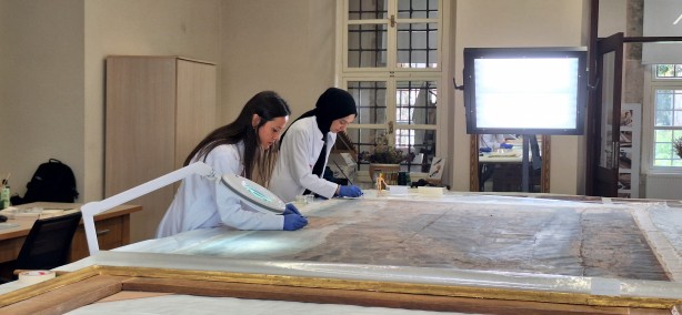 Foto - Topkapı Sarayı’ndaki 200 yıllık ‘Mekke ve Medine’ temalı tablolar restore ediliyor