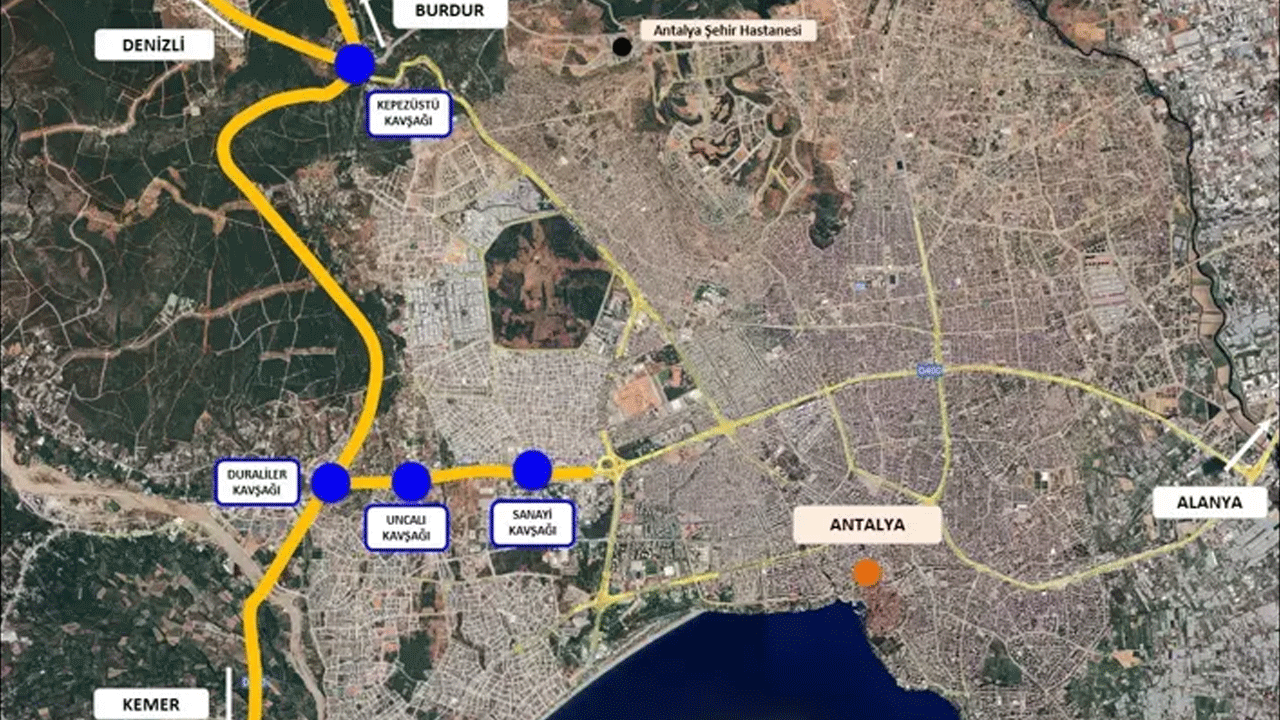 Foto - Toplam uzunluğu 2 bin 617 metre olacak! Antalya trafiğine 10 köprülü çözüm
