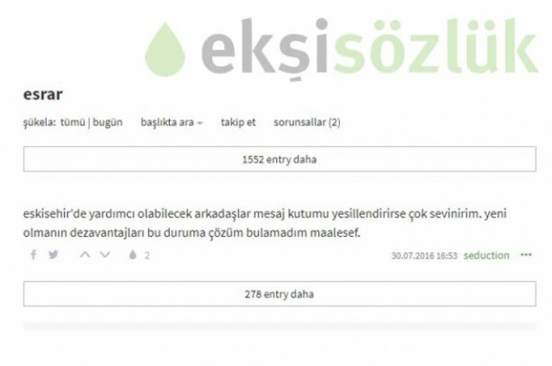 Foto - Torbacıların yeni adresi Ekşisözlük! Gençliğe yönelik büyük tehdit