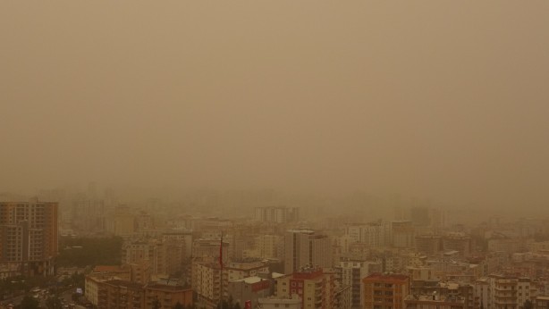 Foto - Toz bulutu tüm şehri kapladı!