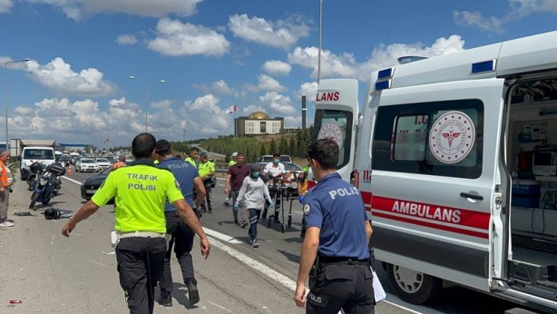 Foto - Trafik kazasında iki motosikletin sürücüsü yaralandı