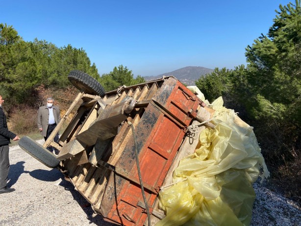 Traktör kazasında 2 kişi hayatını kaybetti