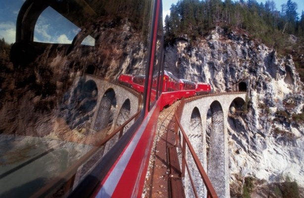 Foto - Tren yolunda muhteşem manzara