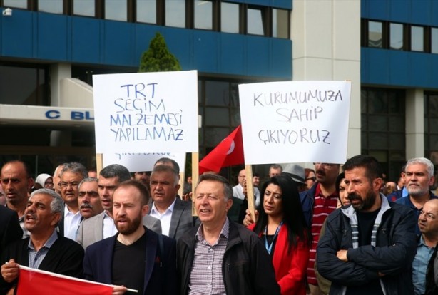Foto - TRT çalışanlarına yönelik saldırılar protesto edildi