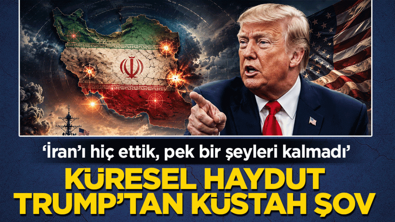Trump’tan savaş çığırtkanlığı ve küstah şov: ‘İran’ı hiç ettik, pek bir şeyleri kalmadı’