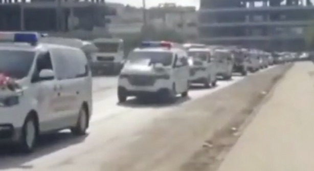 Foto - TSK vurdu! Terörist cenazeleri konvoyla götürüldü