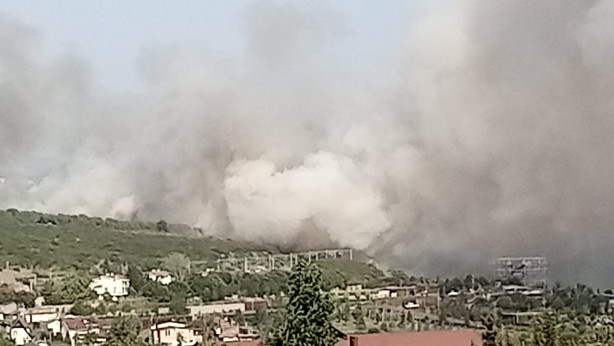 Foto - TÜBİTAK'ın ormanlık alanında yangın