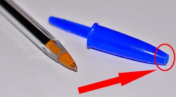Foto - Tükenmez kalemlerin kapaklarındaki delik bakın ne işe yarıyormuş? Bu gerçeği öğrenince çok ama çok şaşıracaksınız