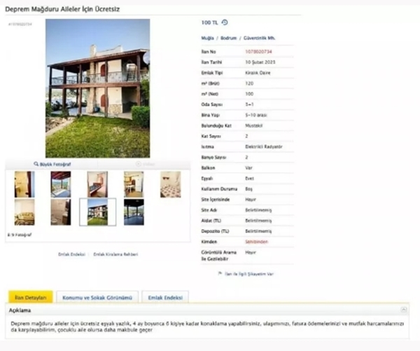 Foto - Tüm Türkiye tek yürek oldu! Depremzedeler için ücretsiz kiralık evler