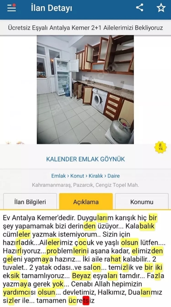 Foto - Tüm Türkiye tek yürek oldu! Depremzedeler için ücretsiz kiralık evler