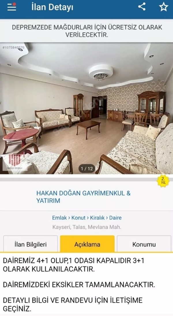 Foto - Tüm Türkiye tek yürek oldu! Depremzedeler için ücretsiz kiralık evler