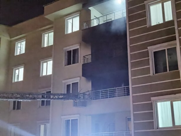 Tunceli'de kız öğrenci yurdunda korkutan yangın! 