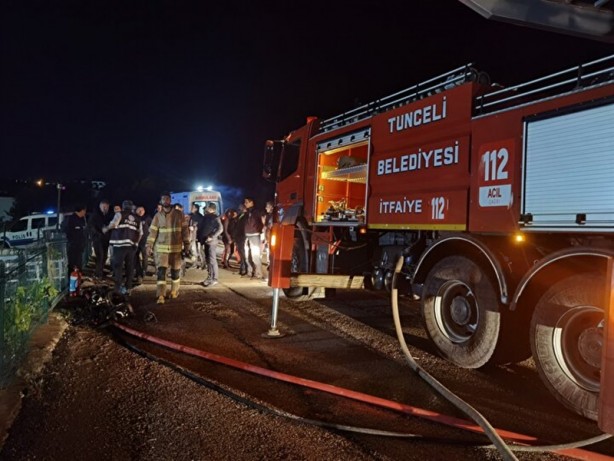 Foto - Tunceli'de kız öğrenci yurdunda korkutan yangın! 