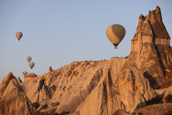 Foto - Turistler, Kapadokya'yı gökyüzünden keşfediyor