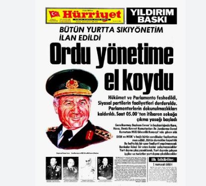 Türk demokrasisinin 43 yıllık kara lekesi 12 Eylül 1980