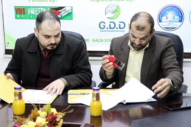 Foto - Türk dernekten Gazzeli ailelerin projelerine destek