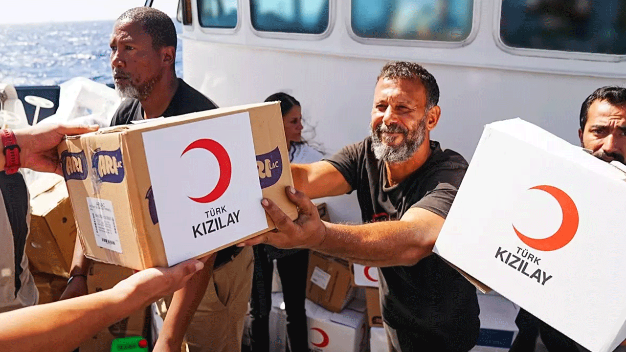 Türk Kızılayı'ndan insanlığı umudu Sumud'a destek