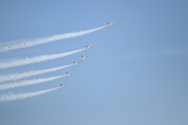 Foto - Türk Yıldızları’ndan Pamukkale'de gösteri uçuşu