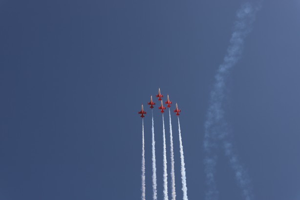 Foto - Türk Yıldızları’ndan Pamukkale'de gösteri uçuşu