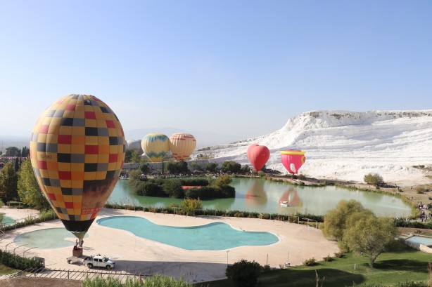 Foto - Türk Yıldızları’ndan Pamukkale'de gösteri uçuşu