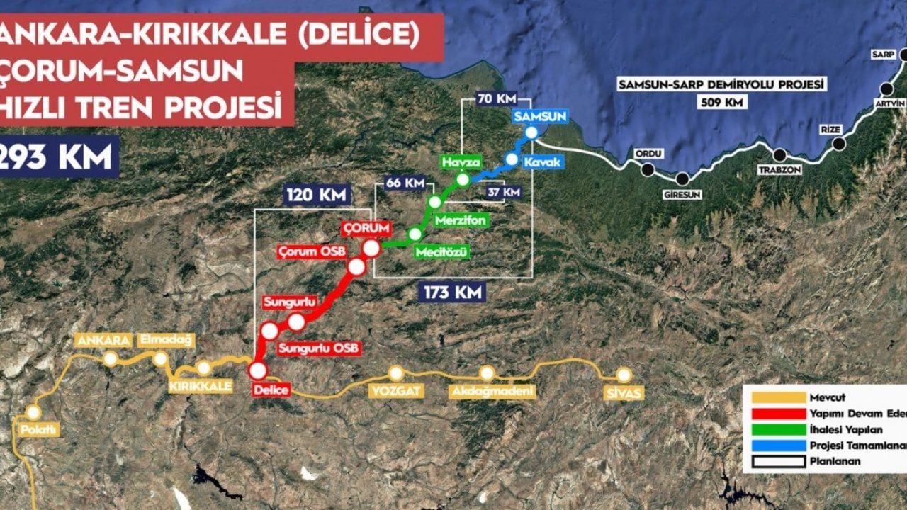 Foto - Türkiye demir ağlarla örülüyor! Ankara-Samsun arası 2,5 saate düşecek