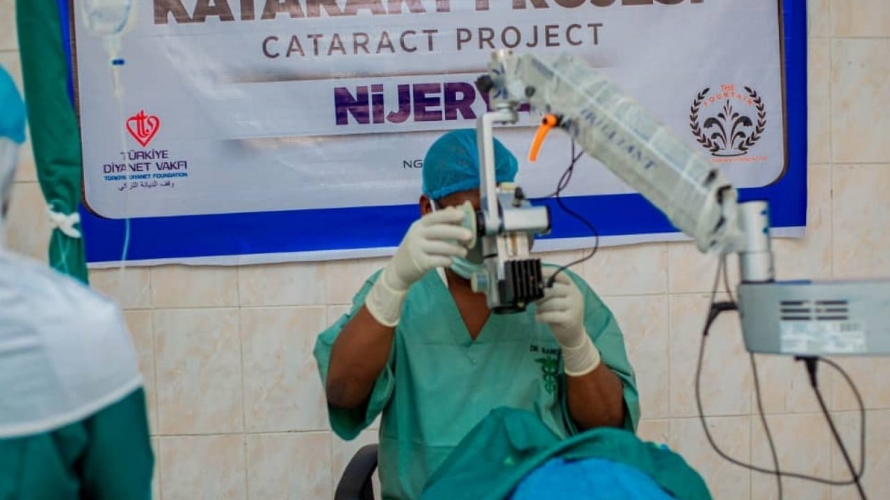 Türkiye Diyanet Vakfı, Nijerya'da yüzlerce kişinin katarakt ameliyatını yaptırdı