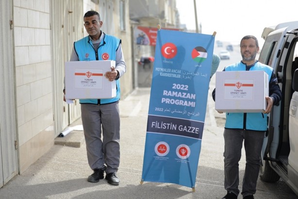 Foto - Türkiye Diyanet Vakfının desteğiyle Gazze'ye 2 bin koli gıda yardımı