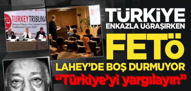 Türkiye enkazla uğraşırken Fetullahçı teröristler Lahey'e gitti: Türkiye'yi yargılayın