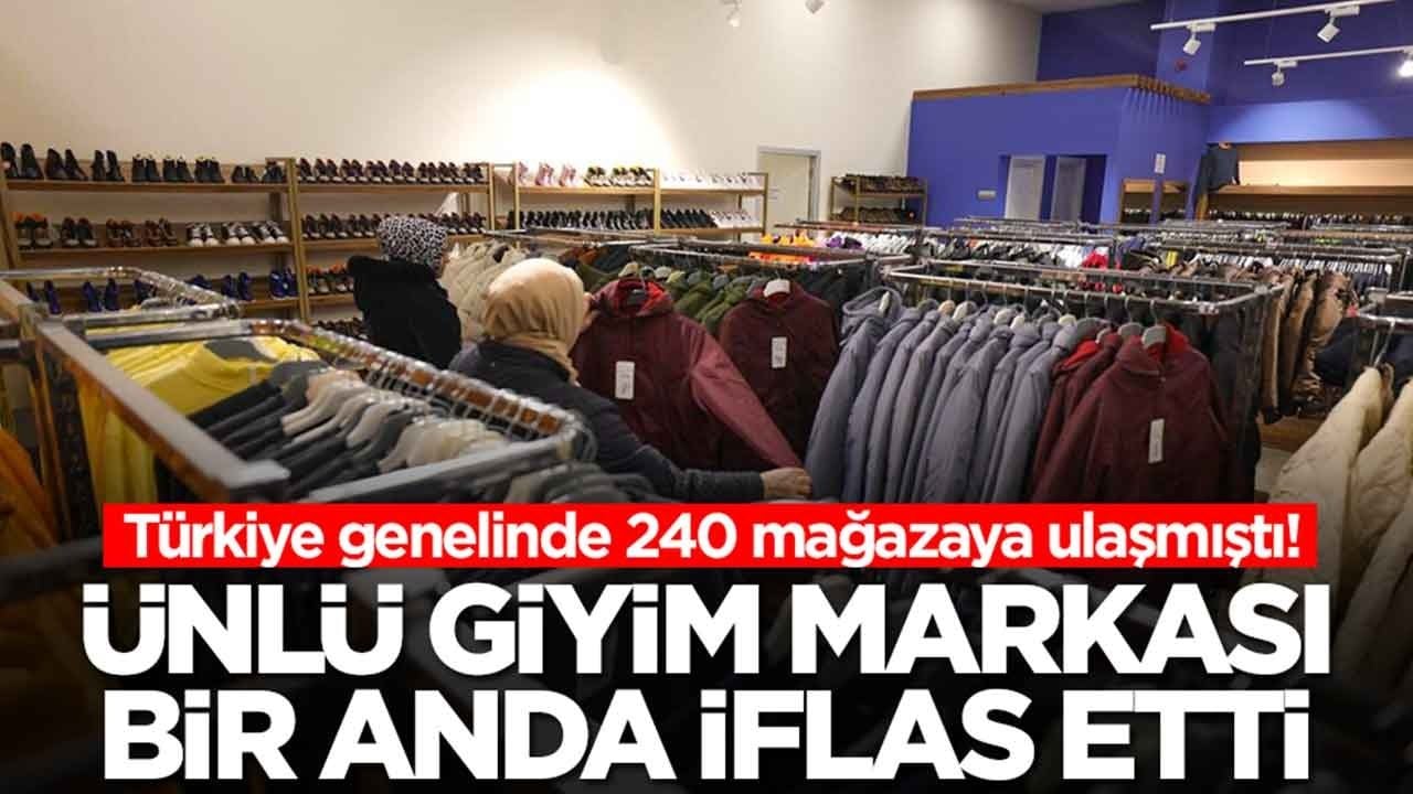 Türkiye genelinde 240 mağazaya ulaşmıştı: Ünlü giyim markası bir anda iflas etti