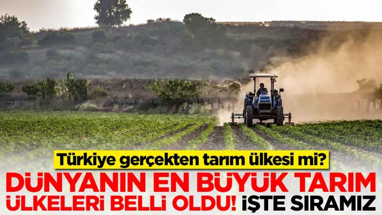 Türkiye gerçekten tarım ülkesi mi: Dünyanın en büyük tarım ülkeleri belli oldu, işte sıramız