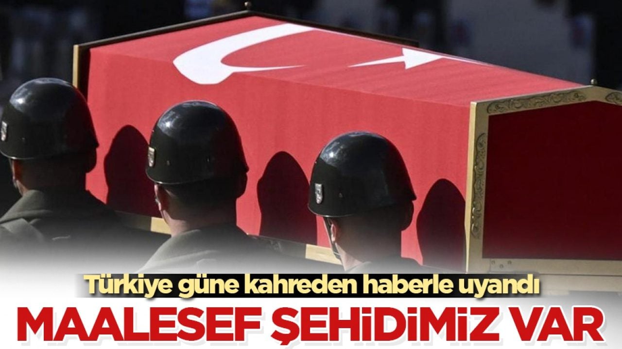 Türkiye güne kahreden haberle uyandı! Maalesef şehidimiz var