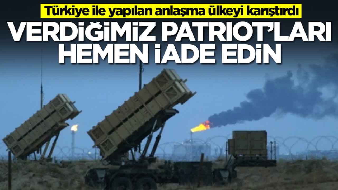 Türkiye ile yapılan anlaşma ülkeyi karıştırdı: Verdiğimiz Patriot'ları hemen iade edin