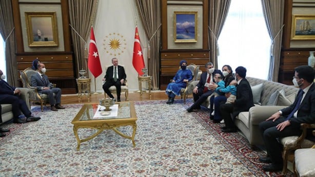 Türkiye onları konuşuyordu! Başkan Erdoğan'a sürpriz ziyaret