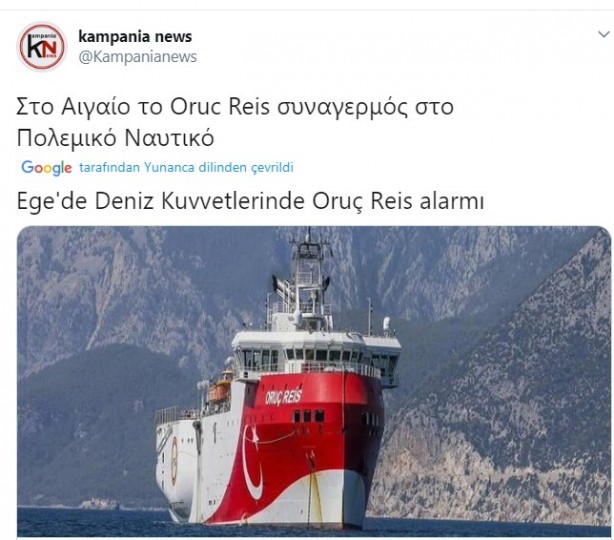 Foto - 'Türkiye' paniği: Oruç Reis'in bir hareketi Yunanistan'ı salladı!