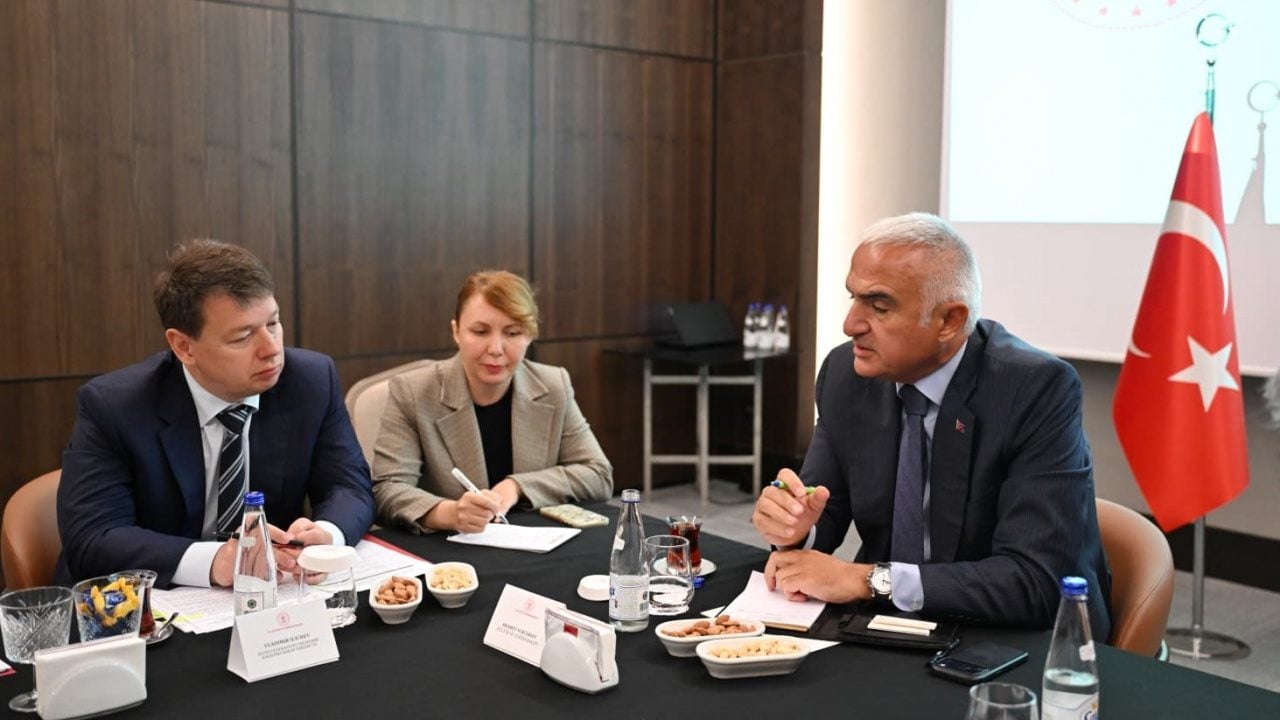 Foto - Türkiye-Rusya hattında hedef: Bakan Ersoy'dan Türkiye-Rusya hava köprüsü güçlendirme hamlesi