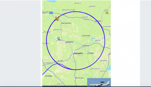 Foto - Peş peşe depremler olurken Türkiye semalarında gizemli uçak! 4 saat boyunca sürekli havada daire çizdi