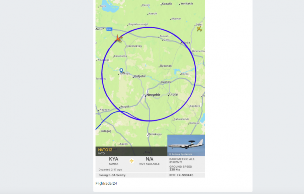 Foto - Peş peşe depremler olurken Türkiye semalarında gizemli uçak! 4 saat boyunca sürekli havada daire çizdi