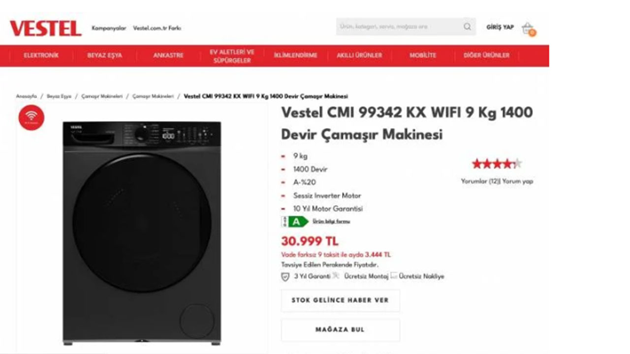 Foto - Türkiye'de 31 bin liraya çamaşır makinesi satan Vestel, aynı ürünü Almanya'da bakın ne kadara satıyor