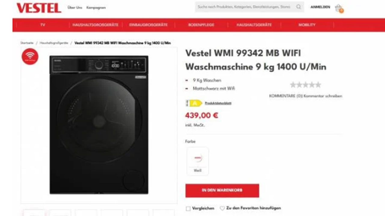 Foto - Türkiye'de 31 bin liraya çamaşır makinesi satan Vestel, aynı ürünü Almanya'da bakın ne kadara satıyor
