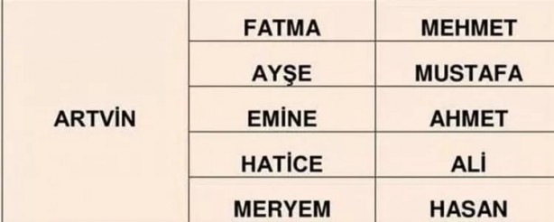 Foto - Türkiye'de en çok hangi isimler kullanılıyor? İl il en popüler kadın erkek isimleri